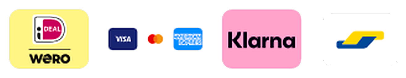 Betaalmethodes Esraldia: iDEAL, Wero, Visa, Mastercard, American Express, Klarna en Bankomat