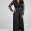 Maysa - Jumpsuit met mouwen van tule en rok.